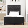 Estructura de cama con cabecera Negro 120 x 190 cm Terciopelo