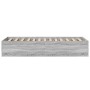 Sonoma-grauer Holzwerkstoff-Bettrahmen 90 x 190 cm von vidaXL, Betten und Lattenroste - Ref: Foro24-3281068, Preis: 94,54 €, ...