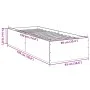 Sonoma gray engineered wood bed frame 90x190 cm by vidaXL, Beds and slatted bases - Ref: Foro24-3281068, Price: 93,39 €, Disc...