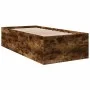 Smoked oak engineered wood bed frame 90x190 cm by vidaXL, Beds and slatted bases - Ref: Foro24-3280976, Price: 105,61 €, Disc...