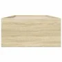 Bettgestell aus Sonoma-Eiche-Holzwerkstoff, 75 x 190 cm von vidaXL, Betten und Lattenroste - Ref: Foro24-3280981, Preis: 100,...