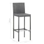 9 Stück synthetisches Rattan Gartenbar-Möbel Akaziengrau Holz von vidaXL, Gartensets - Ref: Foro24-49567, Preis: 639,82 €, Ra...