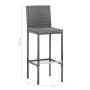 9 Stück synthetisches Rattan Gartenbar-Möbel Akaziengrau Holz von vidaXL, Gartensets - Ref: Foro24-49567, Preis: 647,81 €, Ra...