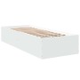 Weißer Bettrahmen aus Holzwerkstoff, 100 x 200 cm von vidaXL, Betten und Lattenroste - Ref: Foro24-3281049, Preis: 100,20 €, ...
