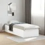 White engineered wood bed frame 100x200 cm by vidaXL, Beds and slatted bases - Ref: Foro24-3281049, Price: 99,00 €, Discount: %