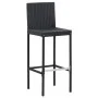 Garden bar table and chairs 5 pieces synthetic rattan and black wood by vidaXL, Garden sets - Ref: Foro24-49564, Price: 504,1...