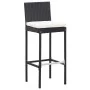 Garden bar table and chairs 5 pieces synthetic rattan and black wood by vidaXL, Garden sets - Ref: Foro24-49564, Price: 504,1...