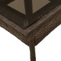Garten-Essgruppe, 5-teilig, mit Kissen aus braunem Glas und synthetischem Rattan von vidaXL, Gartensets - Ref: Foro24-3278604...