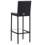 Garden bar table and chairs 5 pieces synthetic rattan and black wood by vidaXL, Garden sets - Ref: Foro24-49564, Price: 504,1...