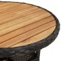 3-piece garden dining set with black acacia PE rattan cushions by vidaXL, Garden sets - Ref: Foro24-3278717, Price: 188,78 €,...