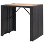 Garden bar table and chairs 5 pieces synthetic rattan and black wood by vidaXL, Garden sets - Ref: Foro24-49564, Price: 491,3...