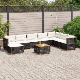 8-piece garden sofa set and black synthetic rattan cushions by vidaXL, Garden sets - Ref: Foro24-3261962, Price: 707,74 €, Di...