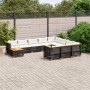 11-piece garden sofa set and black synthetic rattan cushions by vidaXL, Garden sets - Ref: Foro24-3262058, Price: 786,09 €, D...