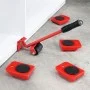 HI Juego de transporte de muebles con ruedas rojo y negro de HI, Carretillas elevadoras - Ref: Foro24-429122, Precio: 19,38 €...