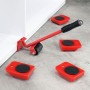 HI Möbeltransportset mit Rädern Rot und Schwarz von HI, Gabelstapler - Ref: Foro24-429122, Preis: 19,38 €, Rabatt: %