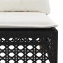 11-teiliges Gartensofa-Set und schwarze synthetische Rattankissen von vidaXL, Gartensets - Ref: Foro24-3262058, Preis: 858,77...
