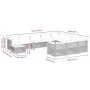 11-teiliges Gartensofa-Set und schwarze synthetische Rattankissen von vidaXL, Gartensets - Ref: Foro24-3262058, Preis: 858,77...