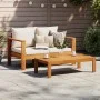 2 seater garden sofa with solid acacia wood cushions by vidaXL, Modular outdoor sofas - Ref: Foro24-367623, Price: 191,07 €, ...