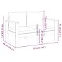 2 seater garden sofa with solid acacia wood cushions by vidaXL, Modular outdoor sofas - Ref: Foro24-367623, Price: 191,07 €, ...