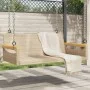 Banco columpio de ratán sintético beige 109x62x40 cm de vidaXL, Bancos de jardín - Ref: Foro24-368145, Precio: 91,51 €, Descu...