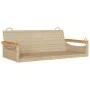 Banco columpio de ratán sintético beige 109x62x40 cm de vidaXL, Bancos de jardín - Ref: Foro24-368145, Precio: 91,51 €, Descu...