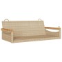Beige synthetic rattan swing bench 109x62x40 cm by vidaXL, garden benches - Ref: Foro24-368145, Price: 100,89 €, Discount: %