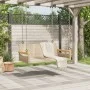 Banco columpio de ratán sintético beige 109x62x40 cm de vidaXL, Bancos de jardín - Ref: Foro24-368145, Precio: 91,51 €, Descu...