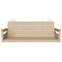 Beigefarbene Schaukelbank aus synthetischem Rattan, 109 x 62 x 40 cm von vidaXL, Gartenbänke - Ref: Foro24-368145, Preis: 91,...