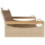 Banco columpio de ratán sintético beige 109x62x40 cm de vidaXL, Bancos de jardín - Ref: Foro24-368145, Precio: 91,51 €, Descu...