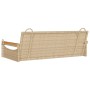 Beige synthetic rattan swing bench 109x62x40 cm by vidaXL, garden benches - Ref: Foro24-368145, Price: 100,89 €, Discount: %