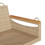 Beige synthetic rattan swing bench 109x62x40 cm by vidaXL, garden benches - Ref: Foro24-368145, Price: 100,89 €, Discount: %