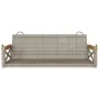 Gray synthetic rattan swing bench 109x62x40 cm by vidaXL, garden benches - Ref: Foro24-368153, Price: 93,63 €, Discount: %