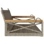 Gray synthetic rattan swing bench 109x62x40 cm by vidaXL, garden benches - Ref: Foro24-368153, Price: 93,63 €, Discount: %