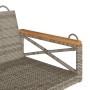 Graue Schaukelbank aus synthetischem Rattan, 109 x 62 x 40 cm von vidaXL, Gartenbänke - Ref: Foro24-368153, Preis: 90,05 €, R...