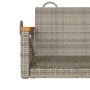 Gray synthetic rattan swing bench 109x62x40 cm by vidaXL, garden benches - Ref: Foro24-368153, Price: 90,05 €, Discount: %