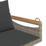 Swing bench with gray synthetic rattan cushions 109x62x40 cm by vidaXL, garden benches - Ref: Foro24-368147, Price: 122,26 €,...