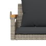 Swing bench with gray synthetic rattan cushions 109x62x40 cm by vidaXL, garden benches - Ref: Foro24-368147, Price: 111,40 €,...