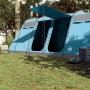 Tienda de campaña familiar túnel 8 personas impermeable azul