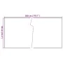 Anthracite gray synthetic rattan balcony awning 300x90 cm by vidaXL, fence panels - Ref: Foro24-156236, Price: 36,19 €, Disco...