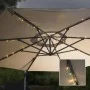 HI Solar LED strip lights for parasol 130 cm by HI, Outdoor lighting - Ref: Foro24-429145, Price: 19,08 €, Discount: %