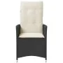 Sillones reclinable jardín cojines 2 uds ratán sintético negro de vidaXL, Sillas de jardín - Ref: Foro24-365645, Precio: 231,...