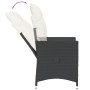 Garden recliners cushions 2 pcs black synthetic rattan by vidaXL, Garden chairs - Ref: Foro24-365645, Price: 210,92 €, Discou...