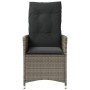 Gartenliegen und Kissen 2 Stück graues synthetisches Rattan von vidaXL, Gartenstühle - Ref: Foro24-365647, Preis: 217,78 €, R...