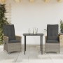 Garden recliners and cushions 2 pcs gray synthetic rattan by vidaXL, Garden chairs - Ref: Foro24-365651, Price: 214,69 €, Dis...