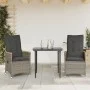 Garden recliners and cushions 2 pcs gray synthetic rattan by vidaXL, Garden chairs - Ref: Foro24-365651, Price: 231,13 €, Dis...