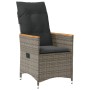 Garden recliners and cushions 2 pcs gray synthetic rattan by vidaXL, Garden chairs - Ref: Foro24-365651, Price: 214,69 €, Dis...