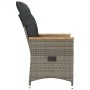Garden recliners and cushions 2 pcs gray synthetic rattan by vidaXL, Garden chairs - Ref: Foro24-365651, Price: 231,13 €, Dis...