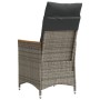 Gartenliegen und Kissen 2 Stück graues synthetisches Rattan von vidaXL, Gartenstühle - Ref: Foro24-365651, Preis: 214,69 €, R...