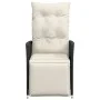 Kissen für Gartenliegen, 2 Stück, schwarzes synthetisches Rattan von vidaXL, Gartenstühle - Ref: Foro24-365666, Preis: 215,76...
