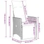 Kissen für Gartenliegen, 2 Stück, schwarzes synthetisches Rattan von vidaXL, Gartenstühle - Ref: Foro24-365666, Preis: 215,76...